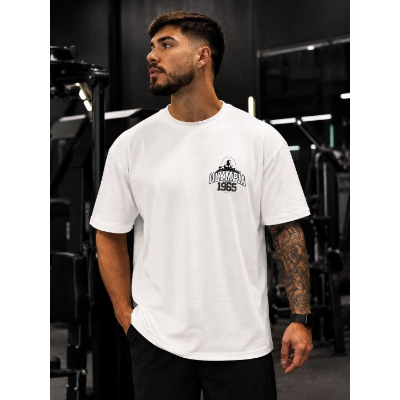 Mais focada em academia:Camiseta Masculina Fitness Academia Algodão Estampada | Camiseta Esportiva Casual