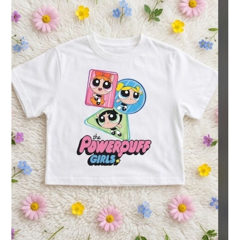 ​Camiseta T-Shirt Infantil Meninas Super Poderosas Estampa Algodão Blogueira Docinho Lindinha Florzinha Do 4 ao 12