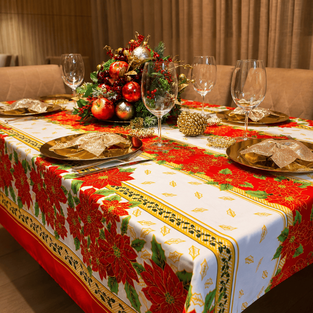 Toalha de Mesa Brasilidade Retangular Oxford 4 6 8 Lugares para Almoço em Família
