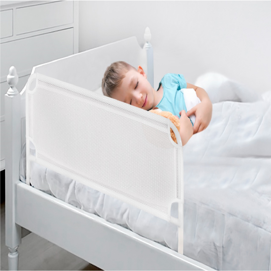Grade De Cama Com Tela de Proteção Segurança Para Bebê - Crianças e Idosos Cama Normal Ou Box