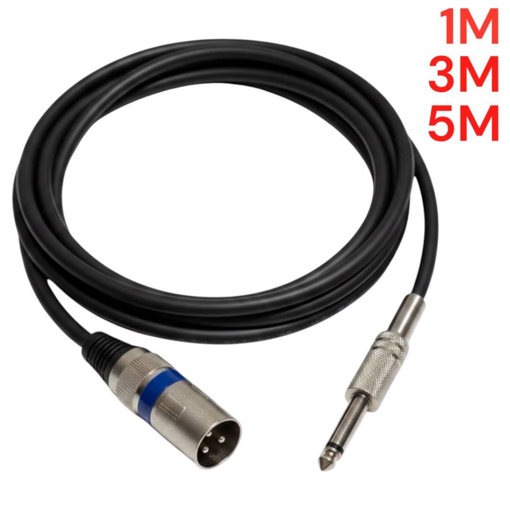 Cabo Microfone Xlr Canon Macho X P10 Mono 1M 3M 5M