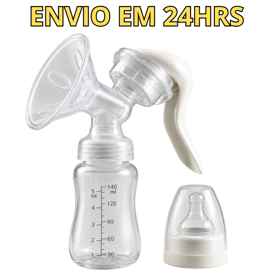 Bomba Tira Leite Manual Portátil Livre de BPA 140 ml Extração de Lite Pós Parto