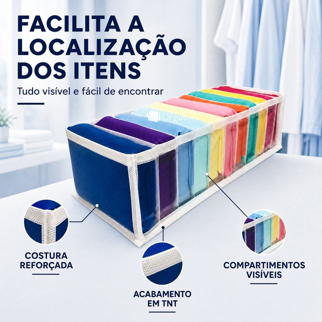 05 Organizador de Roupas Intimas / Colmeia Organizadora tamanho "P"  / Organizador de Guarda Roupas calcinha, cueca.