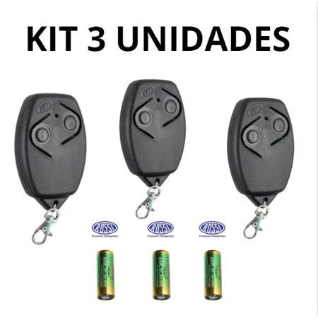 Kit 2/3 Unidades de Controle Remoto de Portão Rossi 433mhz