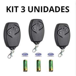 Kit 2/3 Unidades de Controle Remoto de Portão Rossi 433mhz