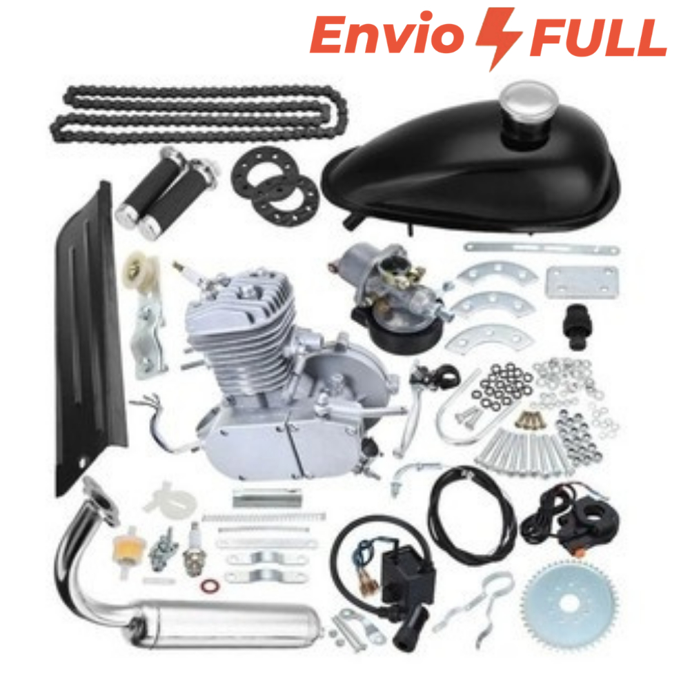 Kit Completo Motor Para Bike 80cc Cilindradas Bicicleta Motorizada 60km/hr Potente Original