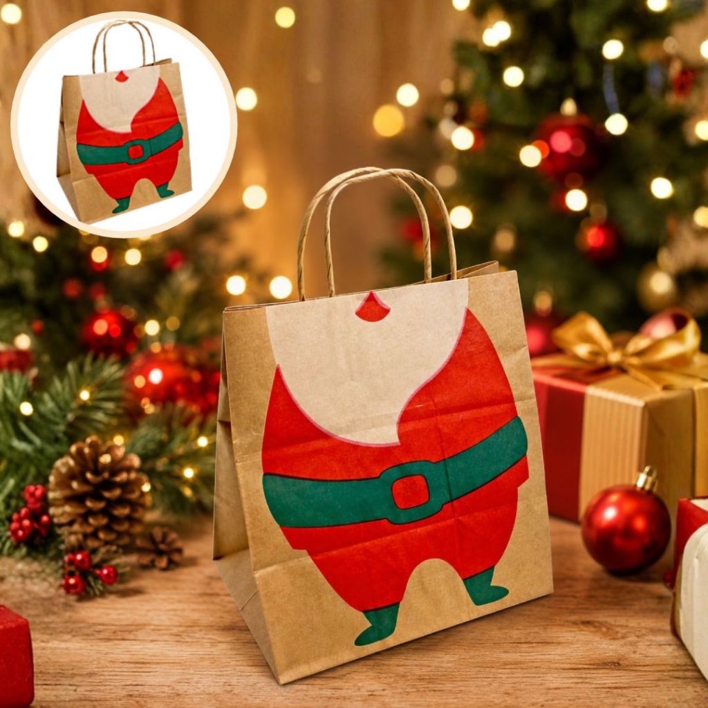 10~50 Sacola De Natal Panetone 32x28x18 Pfm 3984 ((Natal Ideia LIQUIDA) OFF (CHOCO) · foto 2