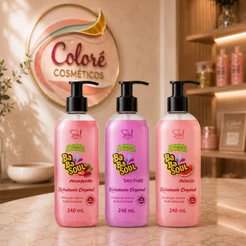 Hidratante Corporal Babasoul 240ml Cheirinho Chiclete Tutti Frutti Melancia Morango SOUL