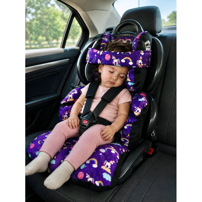 Imagem capa colchonete cadeirinha de carro coração preto 25 a 36 kg
