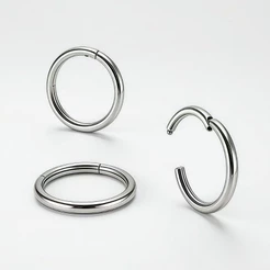 Piercing Argola Segmento Articulado Aço cirúrgico | Helix, Septril, Rook, Conch, Nariz e Outros