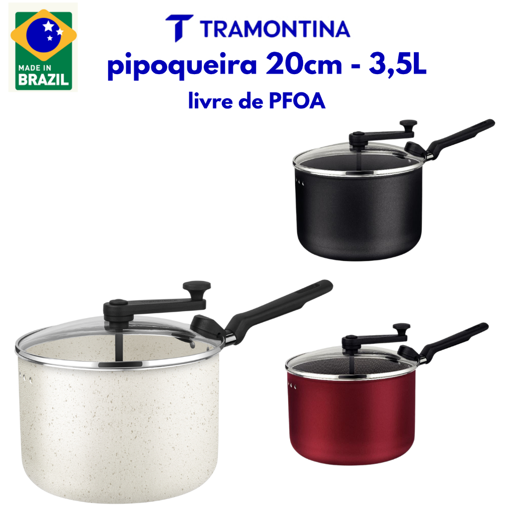 Pipoqueira Loreto Antiaderente Starflon 20cm 3,5L Tramontina