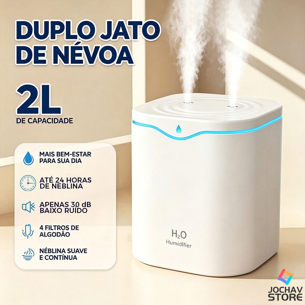 Umidificador Grande 2000ML Purificador De Ar Grande Aromatizador De Ambiente Elétrico Para Quarto