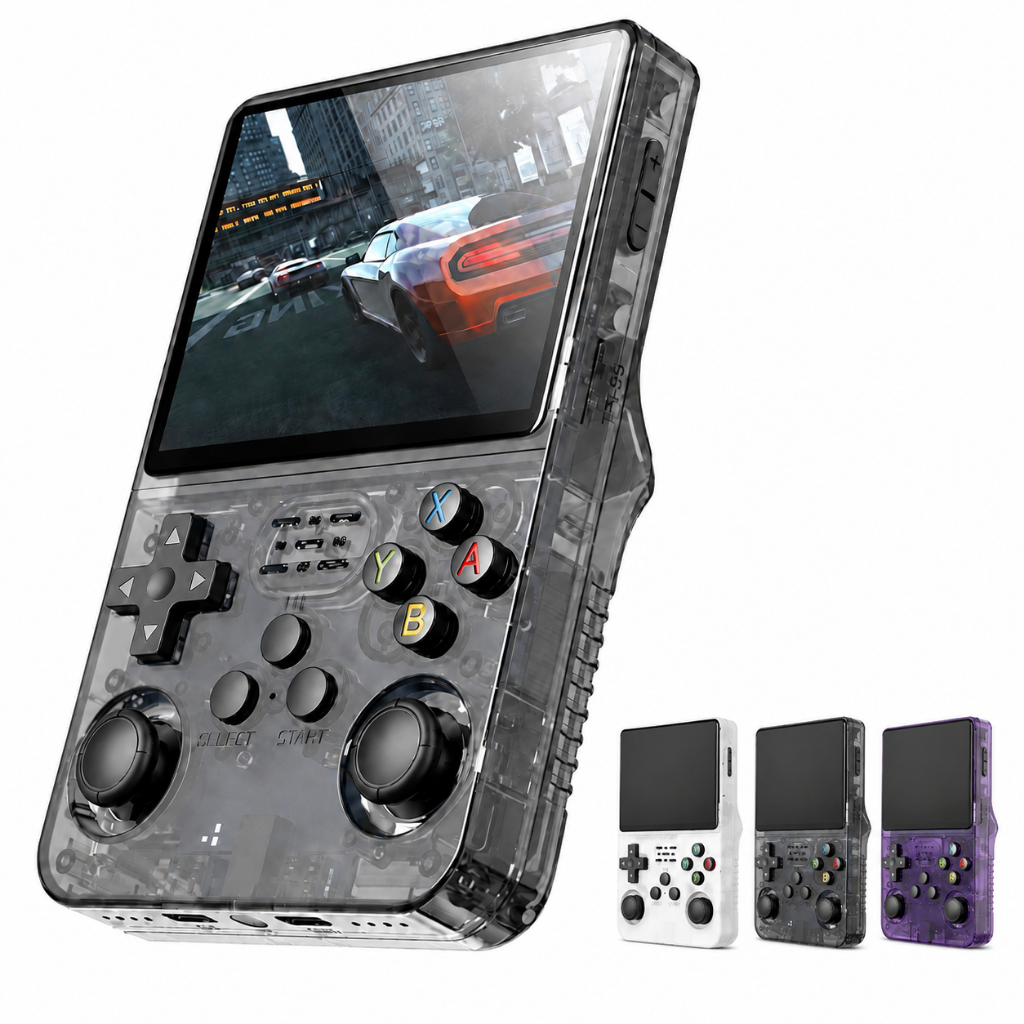 Console Portátil R36S + de 25.000 Jogos Vídeo Game 64g Linux Tela IPS 3.5 Polegadas a Pronta Entrega