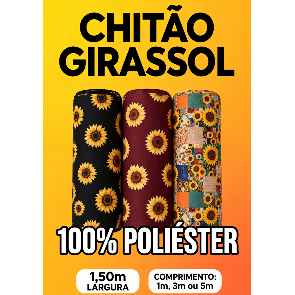 CHITÃO POLIÉSTER (1,00m 3,00m e 5,00m) DE COMPRIMENTO E 1,50 DE LARGURA