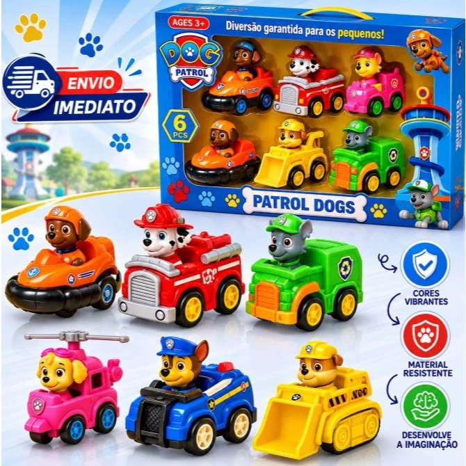 🚀 Super Oferta: Kit Carrinho Patrulha Canina!