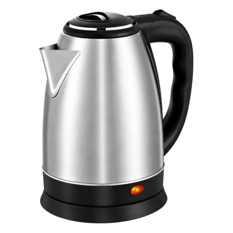 Chaleira Elétrica Inox 1,8L - Aquecimento Rápido, Base Giratória, Segurança Automática