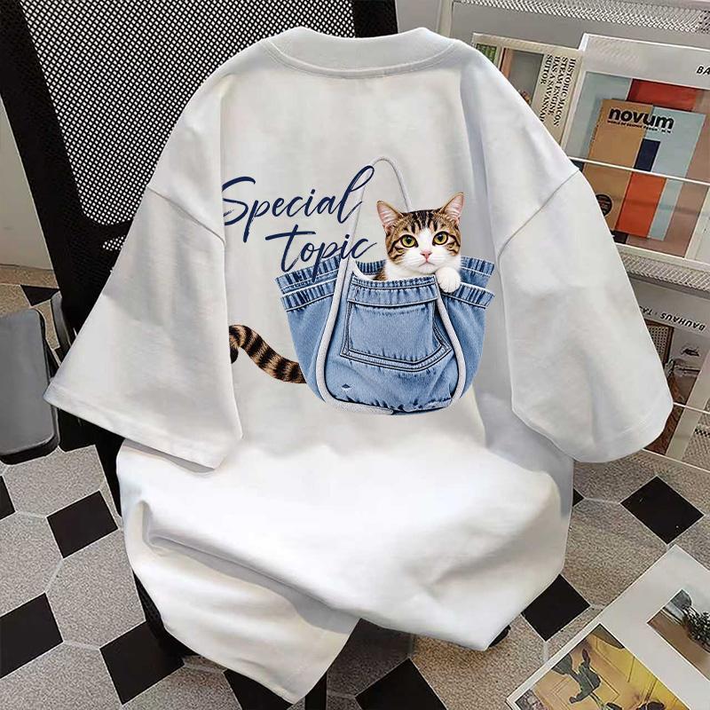 Camiseta Oversized Unissex 100% Algodão Estampada, Confortável e Respirável, Modelo Casual para Dia a Dia C3287