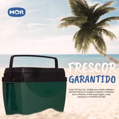 Caixa Cooler Praia Caixa Térmica 12 e 34 Litros Cooler Com Porta Copos Piscina Camping Mor
