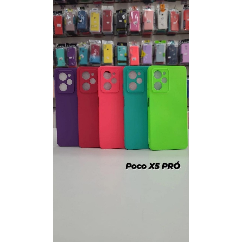 KIT 3 Ou 5 Capas Silicone Cor SortIdas Compatível Com Todos REDMI XIAOMI 17 17 PRO 17 PRO MAX 15T 14T