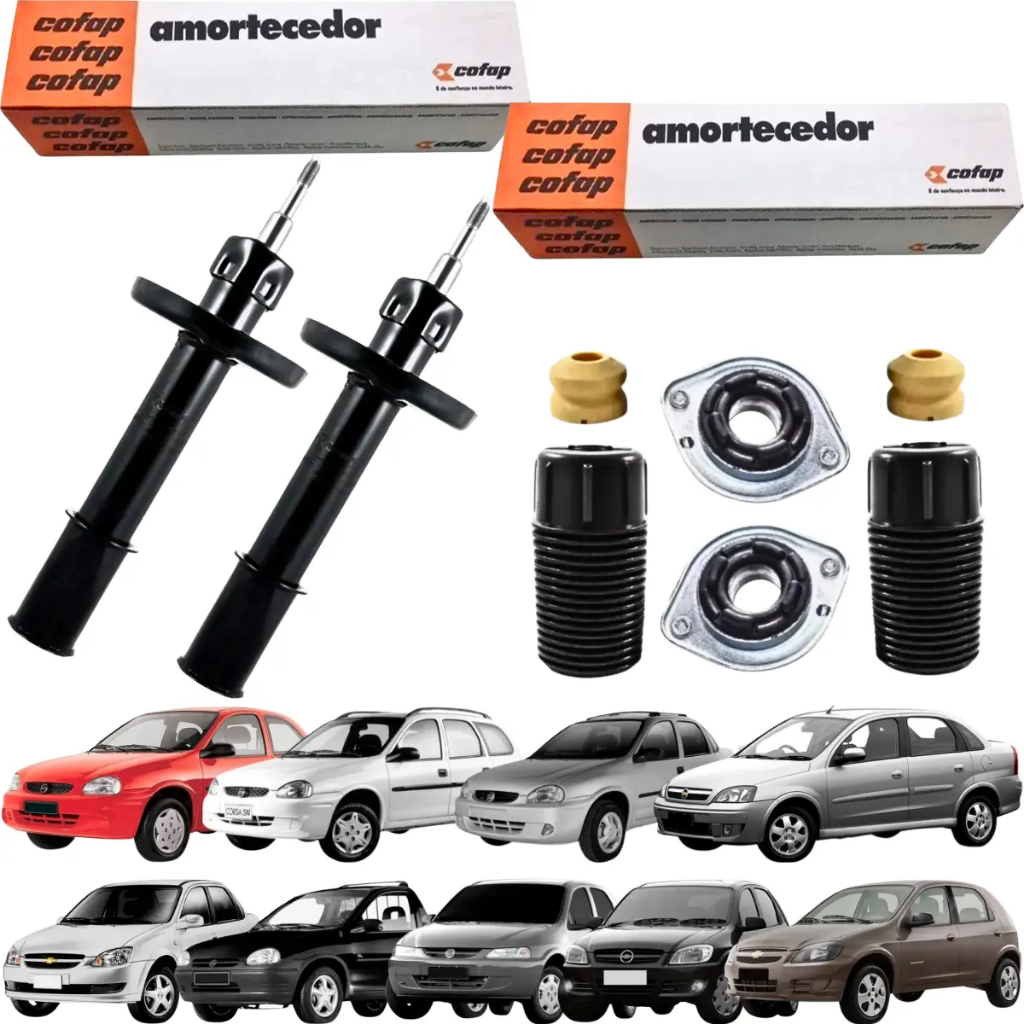 Kit Amortecedor Dianteiro Completo Cofap Corsa Celta Prisma
