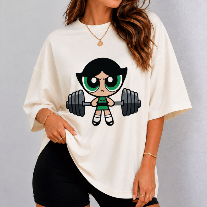 Camiseta Feminina Moda Blogueira Oversized 100% Algodão Estampada Moderna Casual e Confortável