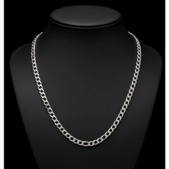 Corrente Masculina Grumet 60cm - Aço Inox 316L, 3mm, Não Enferruja