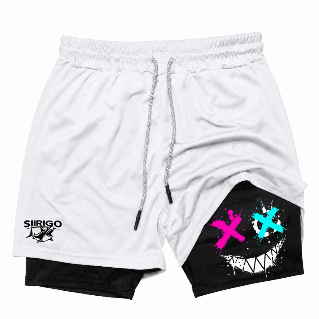 Short Masculino Bermuda Plus Size 2 em 1 Compressão Bolso Interno Dry Fit Respirável Crossfit Musculação Academia