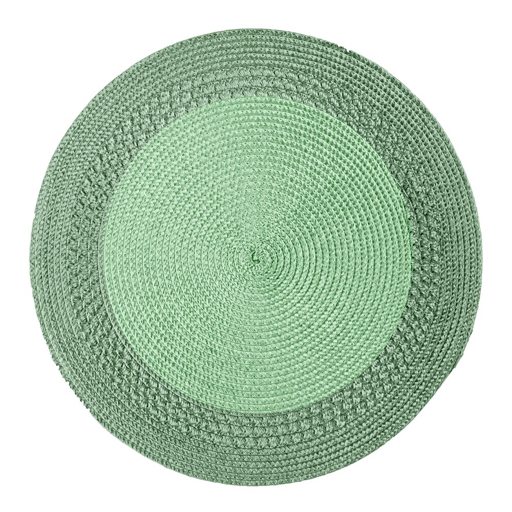 Lugar Americano de Polipropileno Verde 38cm Wolff para Mesa Posta Jantar Almoço Prato Base Decoração Elegante Uso Diário