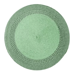 Lugar Americano de Polipropileno Verde 38cm Wolff para Mesa Posta Jantar Almoço Prato Base Decoração Elegante Uso Diário
