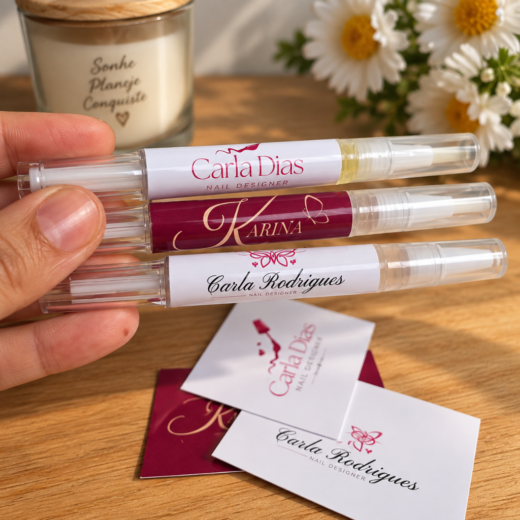 Adesivo Personalizado para Caneta Óleo de Cutícula – 4,3 x 5,2 cm