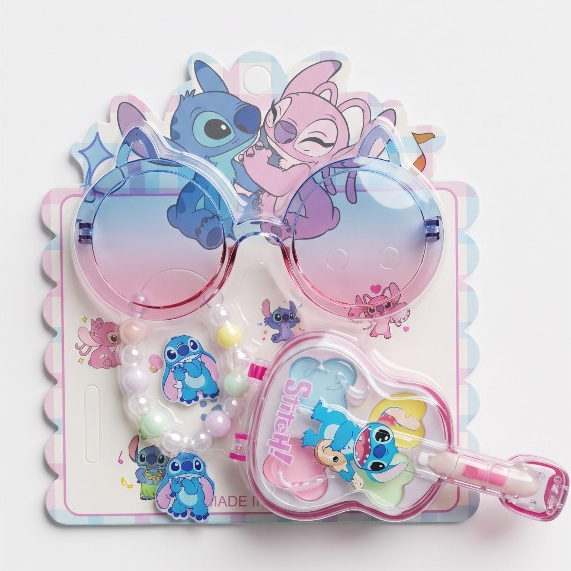 óculos+pulsera+anel+maquiagem infantil Kit 4 peças - stith.
