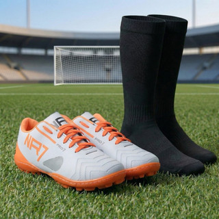 Kit Chuteira + Meião + Caneleira Unissex Conforto Premium Promoção Limitada Sola Costurada