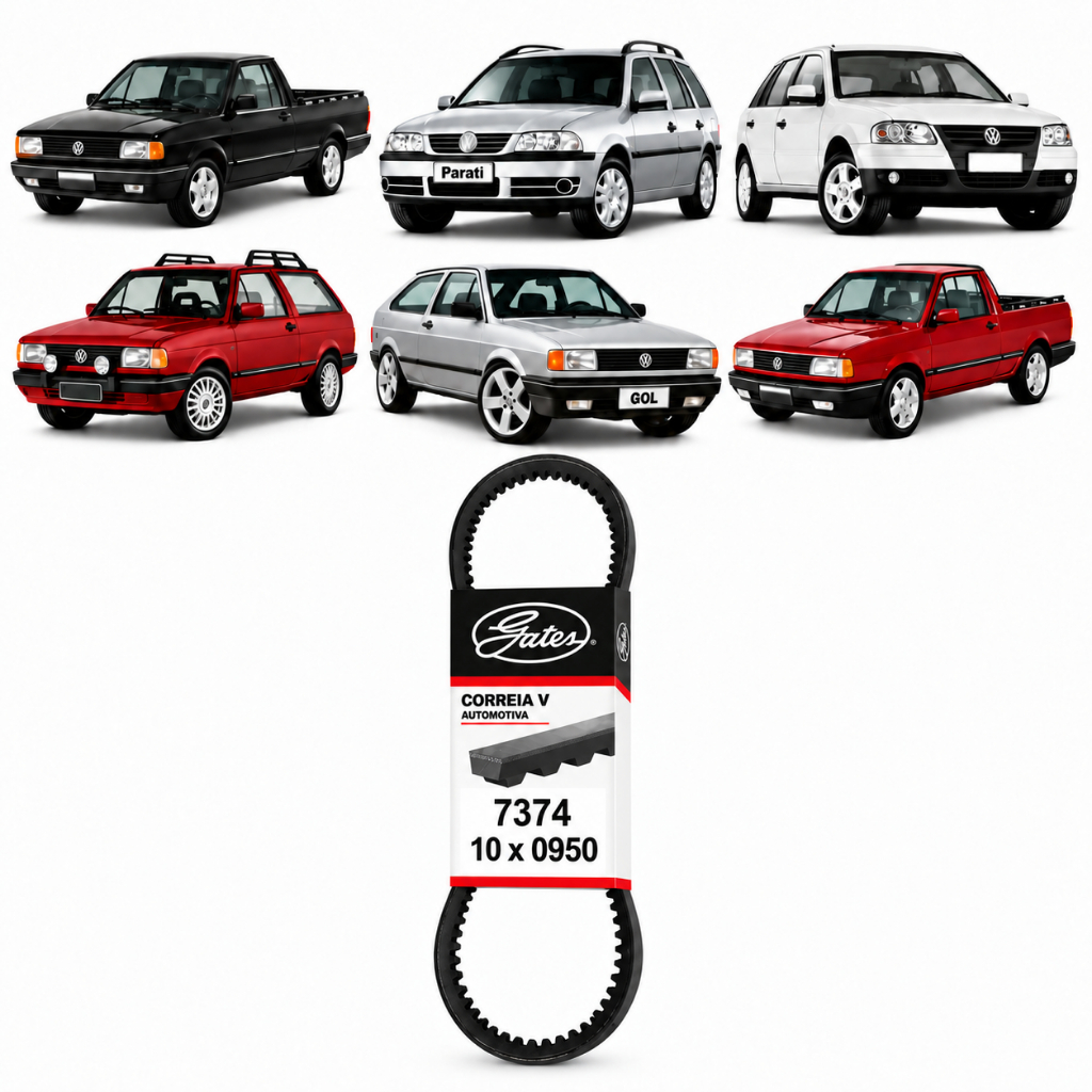 Correia Alternador Gol Parati Saveiro Passat Belina Escort Del Rei Verona Basico Ap 1.6 1.8 2.0