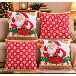 Kit 4 Capas de Almofada Gorgurinho/Oxford/ percal 45x45Decorativa Premium