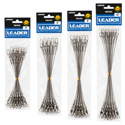 Chicote Leader Marine Fio Flexível Níquel Girador e Snap 10unid