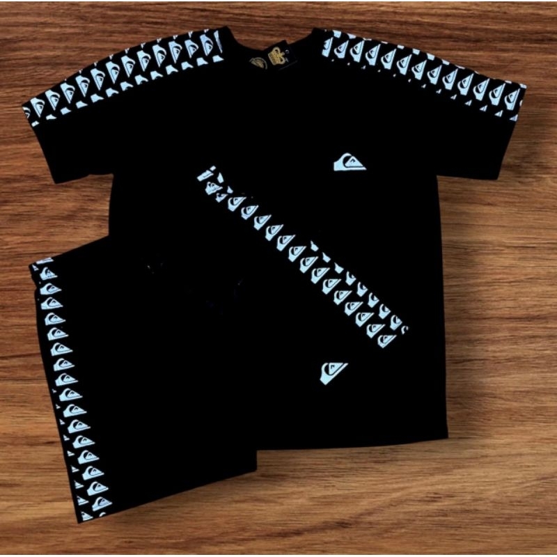 Kit Conjunto Masculino Estampado Faixa lateral Qs