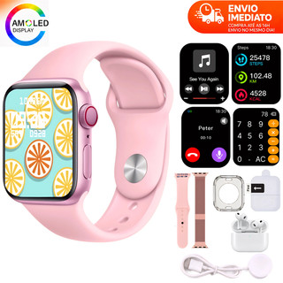 Smartwatch S20 MINI PRO 2026 38mm/45mm com Chamada Bluetooth Música e Calculadora Envio de São Paulo