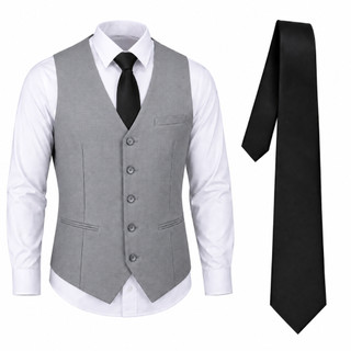 Colete Social Masculino LA CLASSY + Gravata Social Premium - Envio Imediato