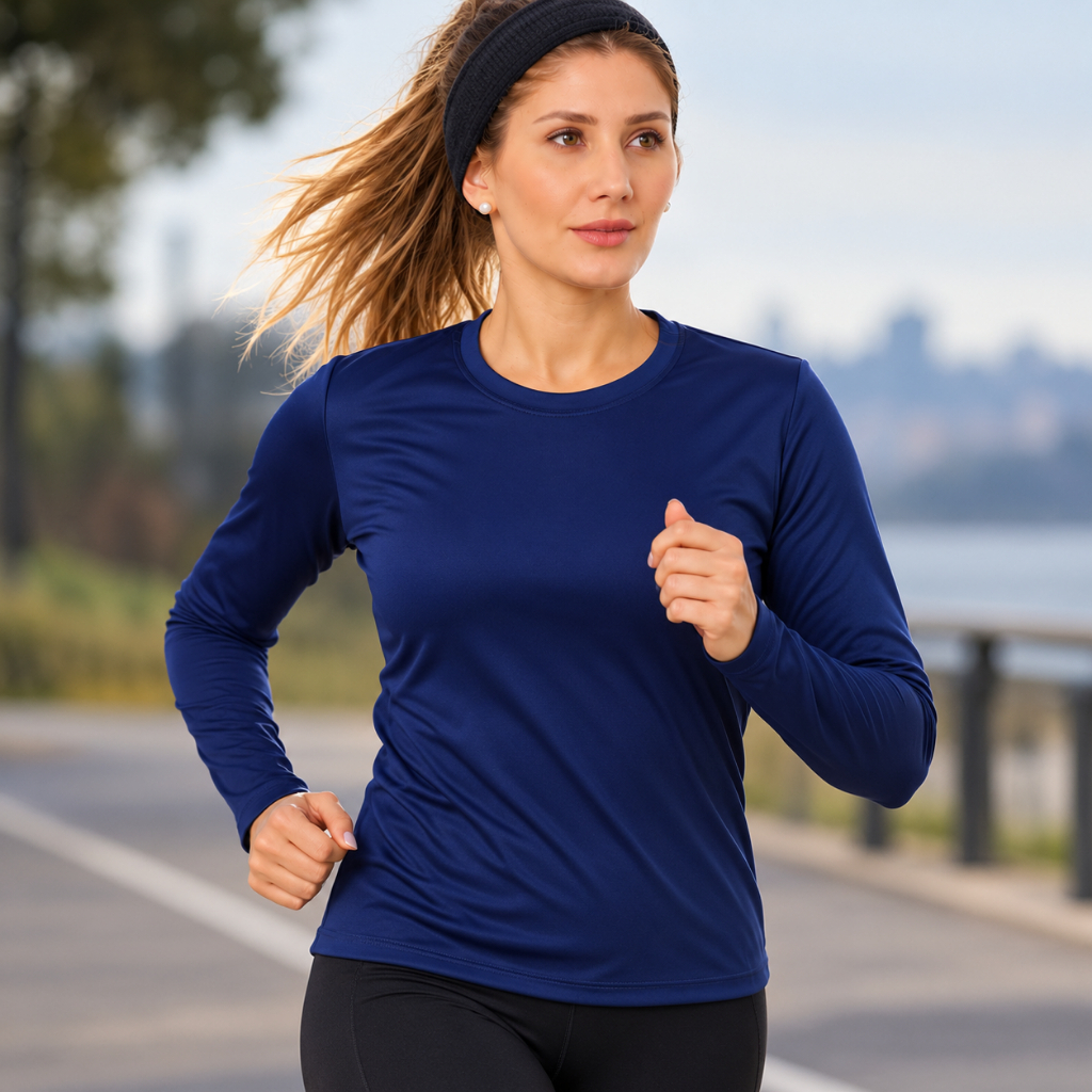 Camiseta Térmica Manga Longa Segunda Pele Camisa Blusa Academia Corrida Proteção Solar UV