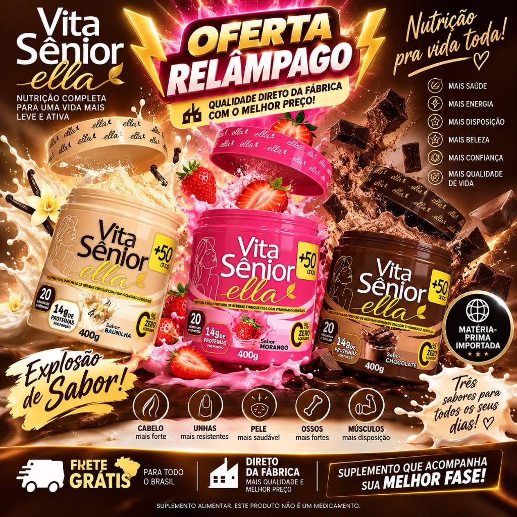 3 Unidades Vita Senior Ella +50 - 400g
