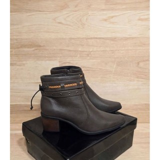 coturnos femininos em couro cano curto#marrom#preto#couro legitimo