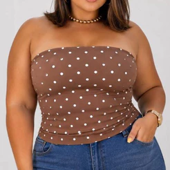 Blusa Tomara que Caia Feminina Plus Size Suplex com Forro G GG