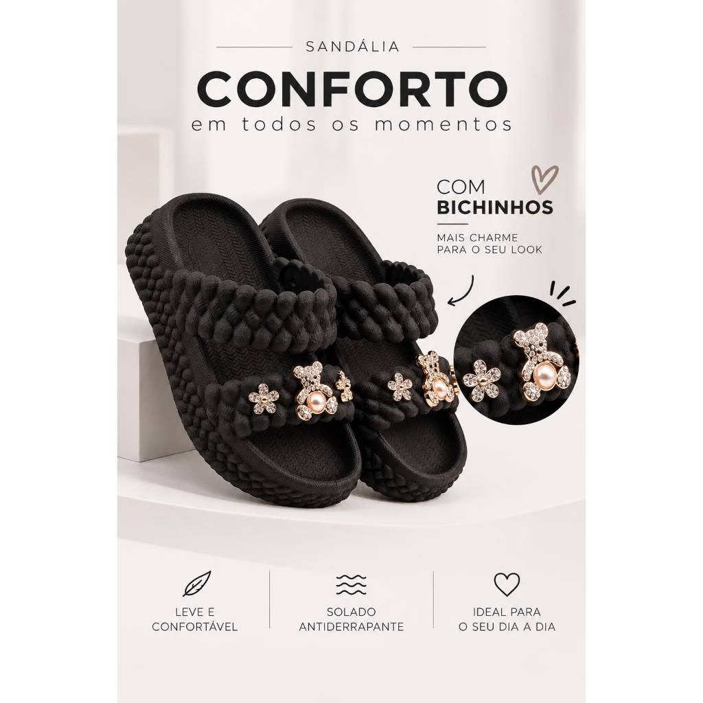 Chinelo Sandália Feminino Infantil Adulto Lançamento Original Confortável 23/24AO35/36
