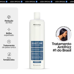 Máscara Antifrizz Profissional Select One 1L: Controle de Frizz e Volume