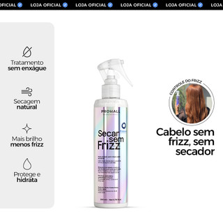 Leave-In Secar sem Frizz: Controle de Frizz e Proteção Sem Uso de Secador 200ml