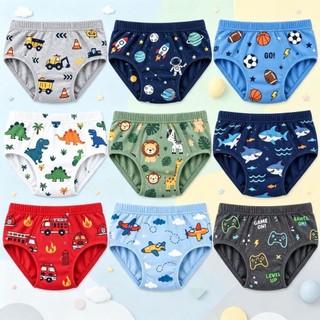 Kit 5-10 Cueca Slip Infantil C/ Forro - Cueca Infantil Algodão