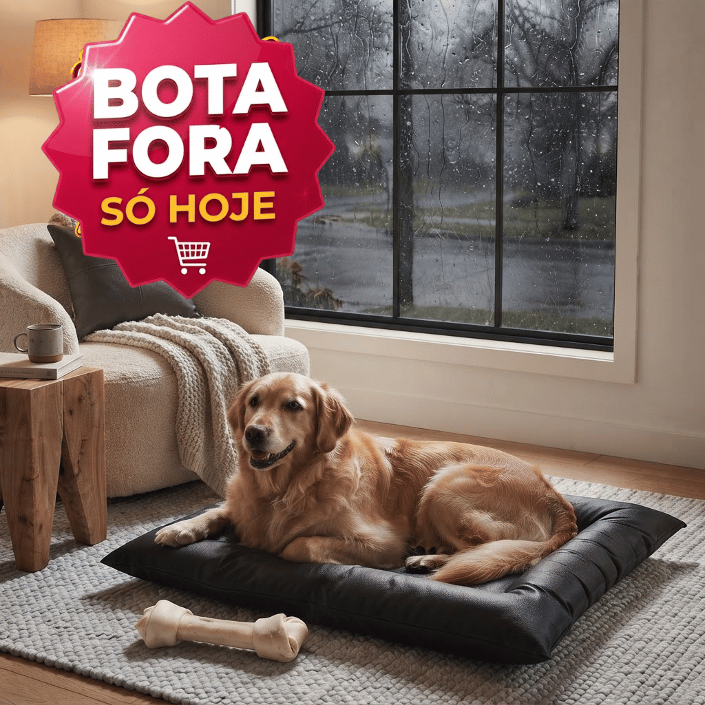 Colchonete Pet para Cachorro e Gato Cama Binnopet Corino Impermeável Dupla-Face c/Ziper