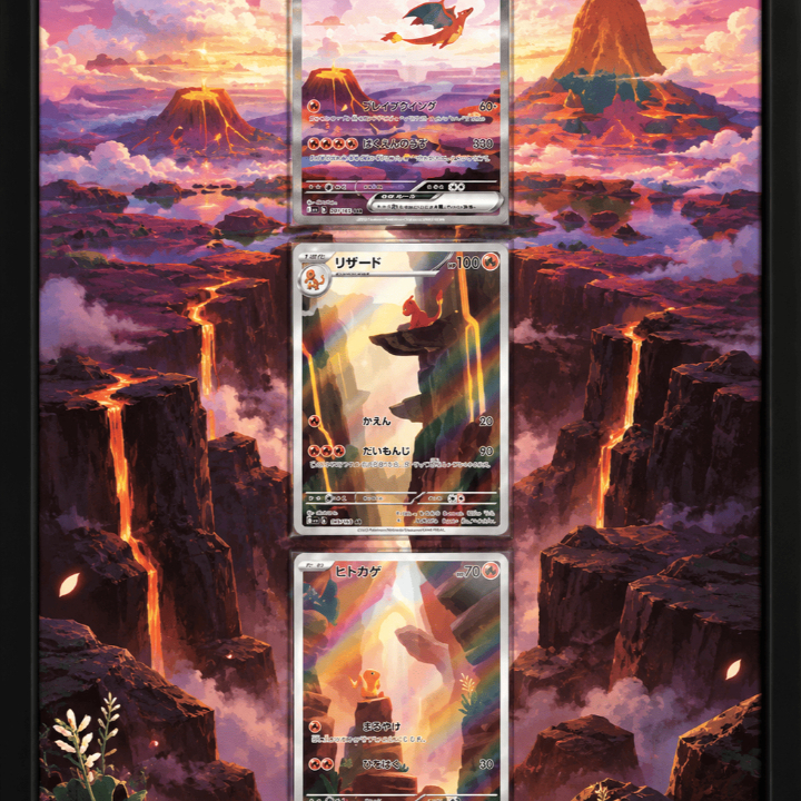 Arte Estendida Com Moldura para Cartas Pokémon | Quadro Colecionável SEM CARTA