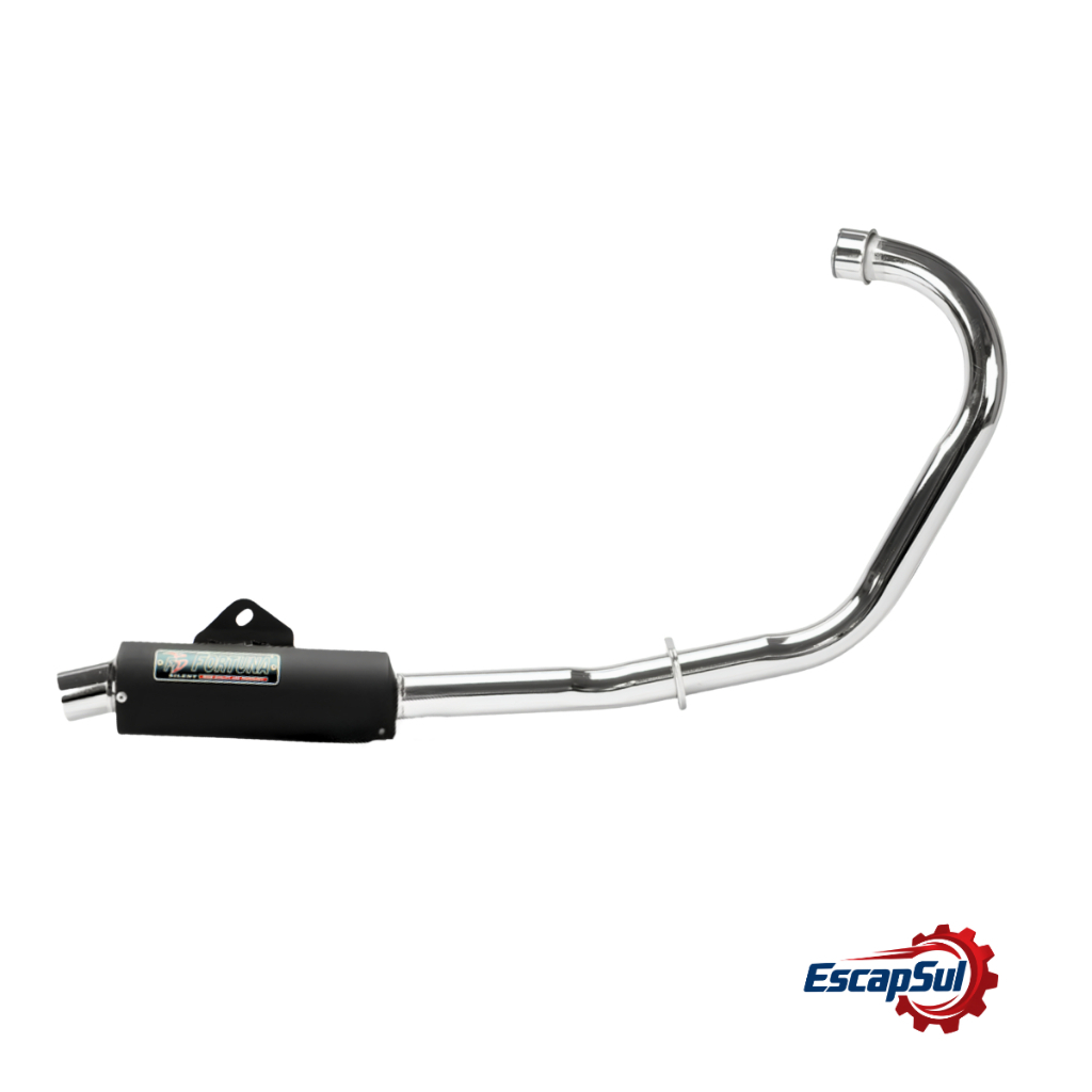 Escapamento Titan 150 Esd 04/08 Mini Turbo Preto Fortuna