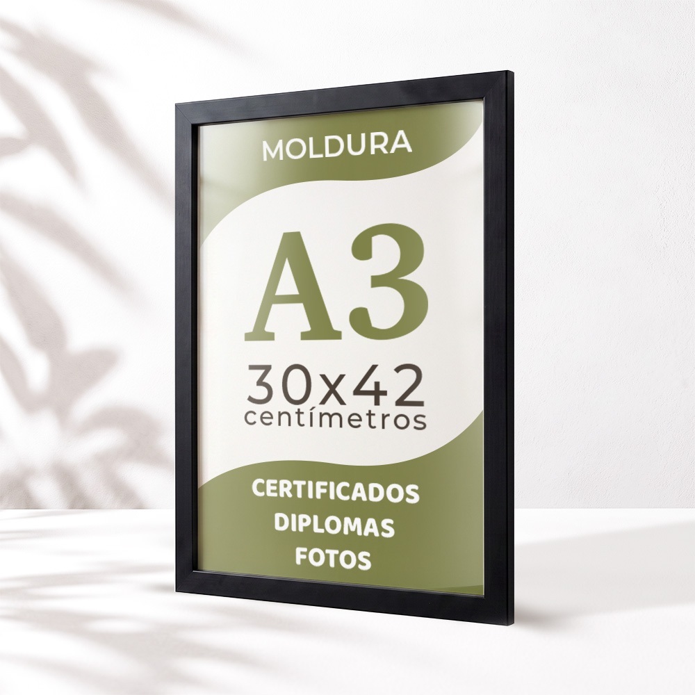 Moldura Para Quadro A3 30x42 Cm Quadro De Fotos Parede Moldura Quadro Certificado Diploma Fotos